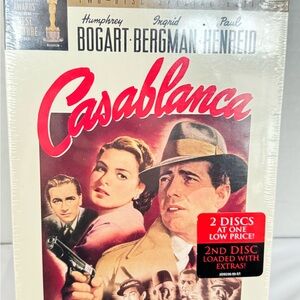 Casablanca Two-Disc DVD Set Oscar Winner Bogart Bergman Henreid Action Drama NWT